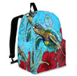 1sttheworld Backpack - Guam Guam Turtle Hibiscus Ocean Backpack A95