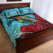 1sttheworld Quilt Bed Set - Guam Turtle Hibiscus Ocean Quilt Bed Set A95