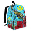 1sttheworld Backpack - Hawaii Hawaii Turtle Hibiscus Ocean Backpack A95
