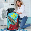 1sttheworld Laundry Hamper - Hawaii Turtle Hibiscus Ocean Laundry Hamper A95