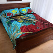 1sttheworld Quilt Bed Set - Hawaii Turtle Hibiscus Ocean Quilt Bed Set A95
