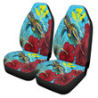 1sttheworld Car Seat Covers - Hawaii Turtle Hibiscus Ocean Car Seat Covers A95