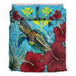 1sttheworld Bedding Set - Hawaii Turtle Hibiscus Ocean Bedding Set A95