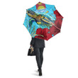 1sttheworld Umbrellas - Kiribati Turtle Hibiscus Ocean Umbrellas A95