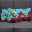 1sttheworld Pillow Covers - Kiribati Turtle Hibiscus Ocean Pillow Covers A95