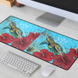 1sttheworld Mouse Mat - Kosrae Turtle Hibiscus Ocean Mouse Mat A95