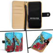 1sttheworld Wallet Phone Case - Kosrae Turtle Hibiscus Ocean Wallet Phone Case A95