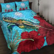 1sttheworld Quilt Bed Set - Marshall Islands Turtle Hibiscus Ocean Quilt Bed Set | 1sttheworld
