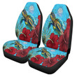 1sttheworld Car Seat Covers - Marshall Islands Turtle Hibiscus Ocean Car Seat Covers A95