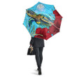 1sttheworld Umbrellas - Marshall Islands Turtle Hibiscus Ocean Umbrellas A95