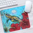 1sttheworld Mouse Pad - Marshall Islands Turtle Hibiscus Ocean Mouse Pad A95