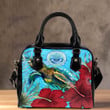 1sttheworld Shoulder Handbag - Micronesia Turtle Hibiscus Ocean Shoulder Handbag | 1sttheworld
