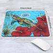 1sttheworld Mouse Pad - Micronesia Turtle Hibiscus Ocean Mouse Pad A95