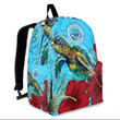 1sttheworld Backpack - Micronesia Micronesia Turtle Hibiscus Ocean Backpack A95