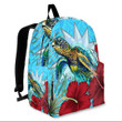 1sttheworld Backpack - Nauru Nauru Turtle Hibiscus Ocean Backpack A95
