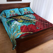 1sttheworld Quilt Bed Set - Nauru Turtle Hibiscus Ocean Quilt Bed Set A95