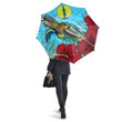1sttheworld Umbrellas - New Caledonia Turtle Hibiscus Ocean Umbrellas A95