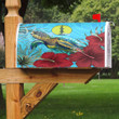 1sttheworld Mailbox Cover - New Caledonia Turtle Hibiscus Ocean Mailbox Cover | 1sttheworld
