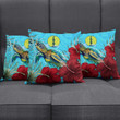 1sttheworld Pillow Covers - New Caledonia Turtle Hibiscus Ocean Pillow Covers A95