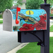 1sttheworld Mailbox Cover - New Caledonia Turtle Hibiscus Ocean Mailbox Cover A95