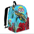 1sttheworld Backpack - Niue Niue Turtle Hibiscus Ocean Backpack A95