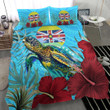 1sttheworld Bedding Set - Niue Turtle Hibiscus Ocean Bedding Set A95