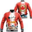1sttheworld Xmas Clothing - Canada Baseball Jacket Merry Christmas A95 | 1sttheworld
