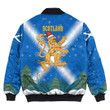 1sttheworld Xmas Clothing - Scotland Bomber Jacket Merry Christmas A95
