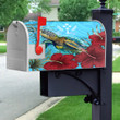 1sttheworld Mailbox Cover - Kosrae Turtle Hibiscus Ocean Mailbox Cover A95