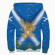 1sttheworld Xmas Clothing - Scotland Sherpa Hoodie Merry Christmas A95