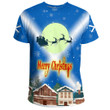 1sttheworld Xmas Clothing - Scotland T-Shirt Merry Christmas A95