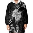 1sttheworld Clothing - Viking Raven and Compass - Oodie Blanket Hoodie A95 | 1sttheworld