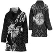 1sttheworld Clothing - Viking Raven and Compass - Bath Robe A95 | 1sttheworld