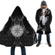 1sttheworld Clothing - Viking Raven and Compass - Cloak A95 | 1sttheworld