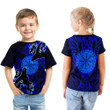 1sttheworld Clothing - Viking Raven and Compass - Blue Version - T-shirt A95 | 1sttheworld
