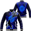 1sttheworld Clothing - Viking Raven and Compass - Blue Version - Baseball Jackets A95 | 1sttheworld