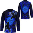 1sttheworld Clothing - Viking Raven and Compass - Blue Version - Hockey Jersey A95 | 1sttheworld