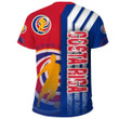 1sttheworld Sport - Costa Rica Soccer T-Shirt A35