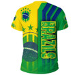 1sttheworld Sport - Brazils Soccer T-Shirt A35