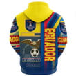 1sttheworld Sport - Ecuador Soccer Zip Hoodie A35