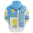 1sttheworld Sport - Uruguay Soccer Zip Hoodie A35