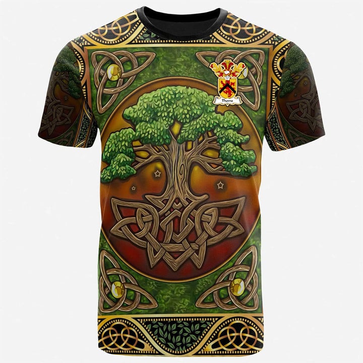 1sttheworld Tee - Thoms Family Crest T-Shirt - Celtic Tree Of Life A7 | 1sttheworld