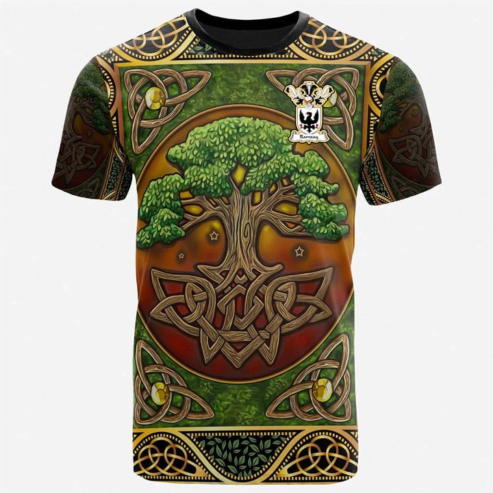 1sttheworld Tee - Ramsay Family Crest T-Shirt - Celtic Tree Of Life A7 | 1sttheworld