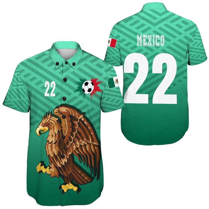 1sttheworld Clothing - Mexico Soccer Jersey Style - Short Sleeve Shirt A95 | 1sttheworld