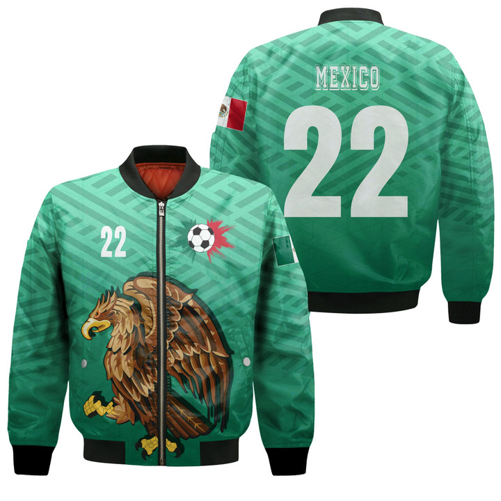 1sttheworld Clothing - Mexico Soccer Jersey Style - Zip Bomber Jacket A95 | 1sttheworld