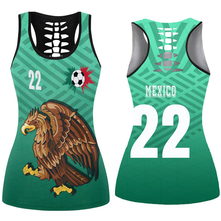 1sttheworld Clothing - Mexico Soccer Jersey Style - Hollow Tank Top A95 | 1sttheworld