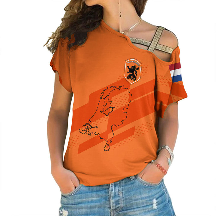 1sttheworld Clothing - Netherlands Special Soccer Jersey Style - One Shoulder Shirt A95 | 1sttheworld