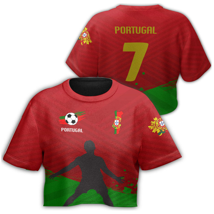 1sttheworld Clothing - Portugal Special Soccer Jersey Style - Croptop T-shirt A95 | 1sttheworld