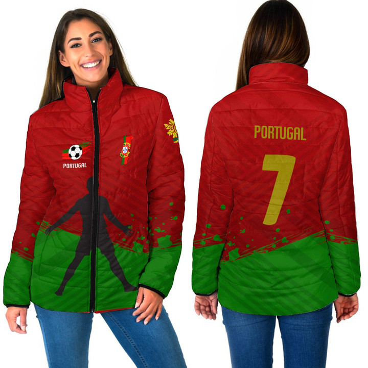 1sttheworld Clothing - Portugal Special Soccer Jersey Style - Women Padded Jacket A95 | 1sttheworld