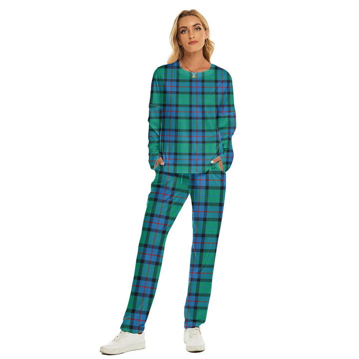 Flower Of Scotland Tartan Women's Pajama Suit | 1sttheworld